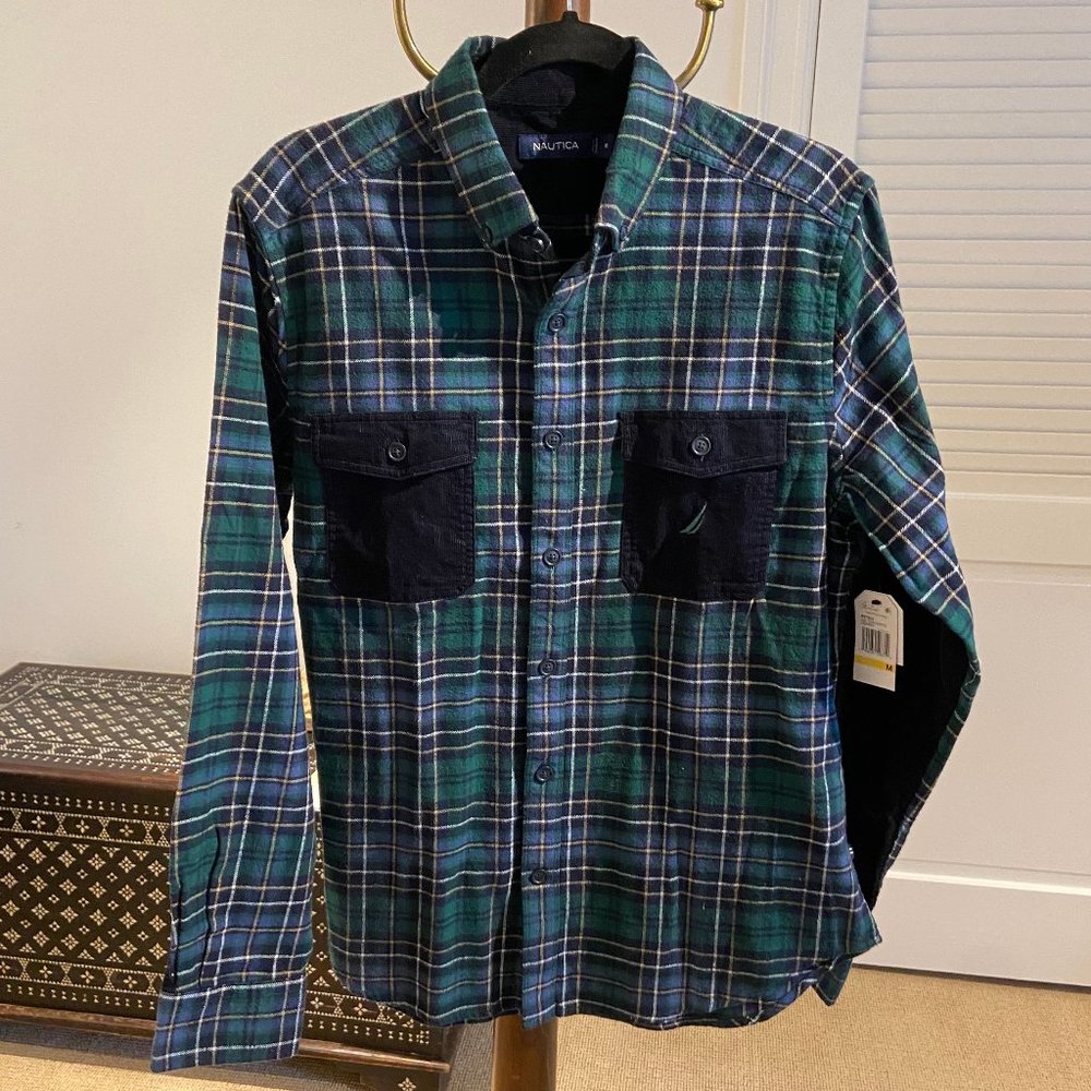 Nautica button down flannel shirt
